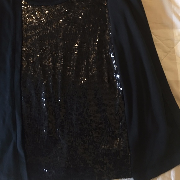 Rafaella classy black Sequened Top (one piece, looks like sweater set) - Picture 8 of 8
